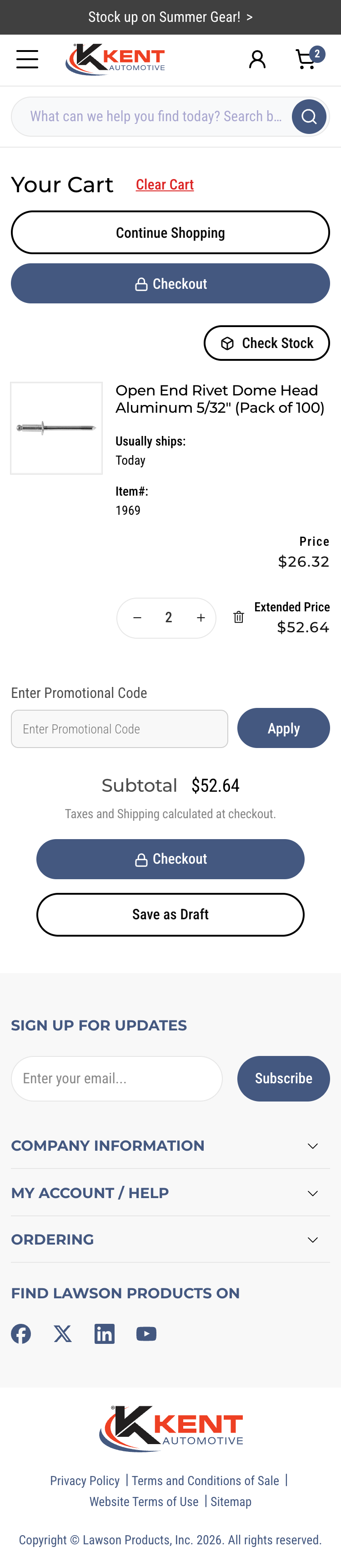 Live Kent mobile cart before styling